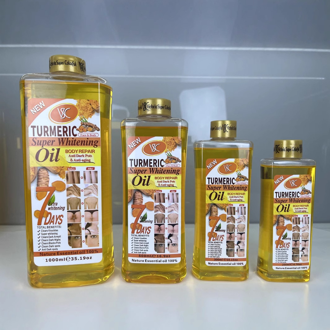 Cross-border bestseller Turmeric Oil 1000ml Moisturizing, brightening and darkening the face Turmeric essential oil body care massage oil Application Scenario