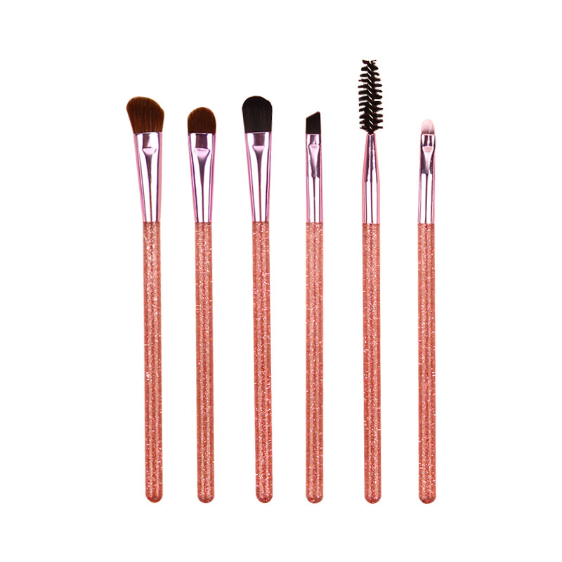 6-piece makeup brush set, eye makeup brush, portable acrylic brush, event gift, wholesale of beauty tools Item Picture