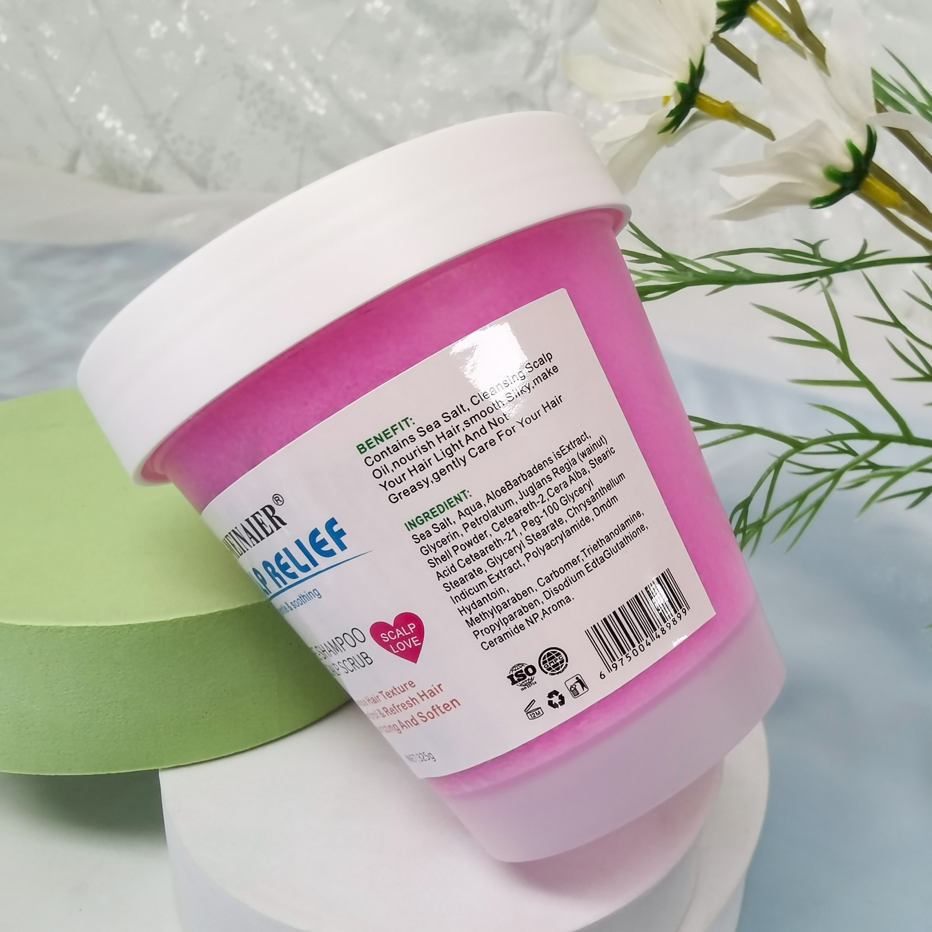Cross-border ice cream, sea salt scrub, oil-control, cleansing scalp cream, Voluminous shampoo, rich foam, 325g bestseller details Picture