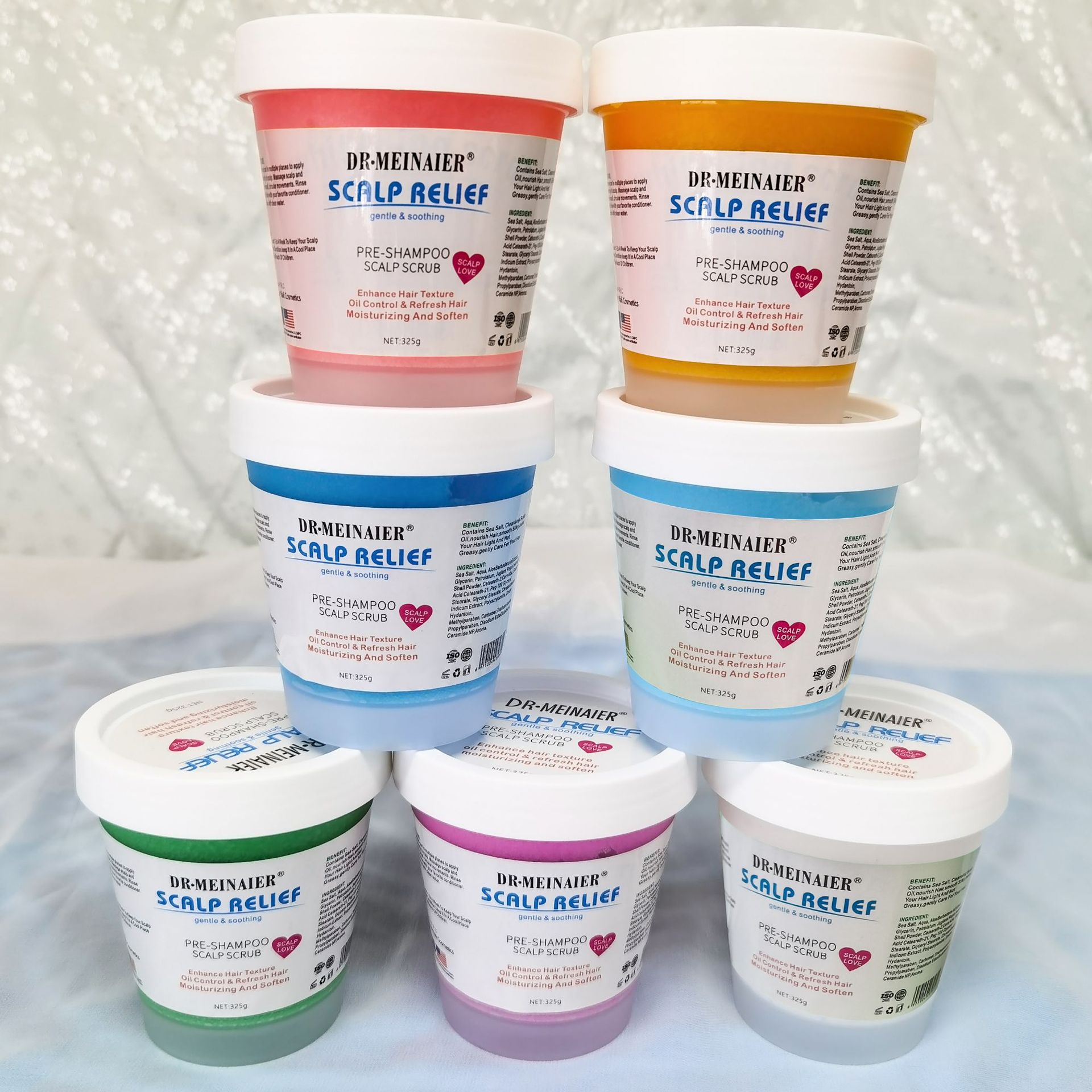 Cross-border ice cream, sea salt scrub, oil-control, cleansing scalp cream, Voluminous shampoo, rich foam, 325g bestseller full figure