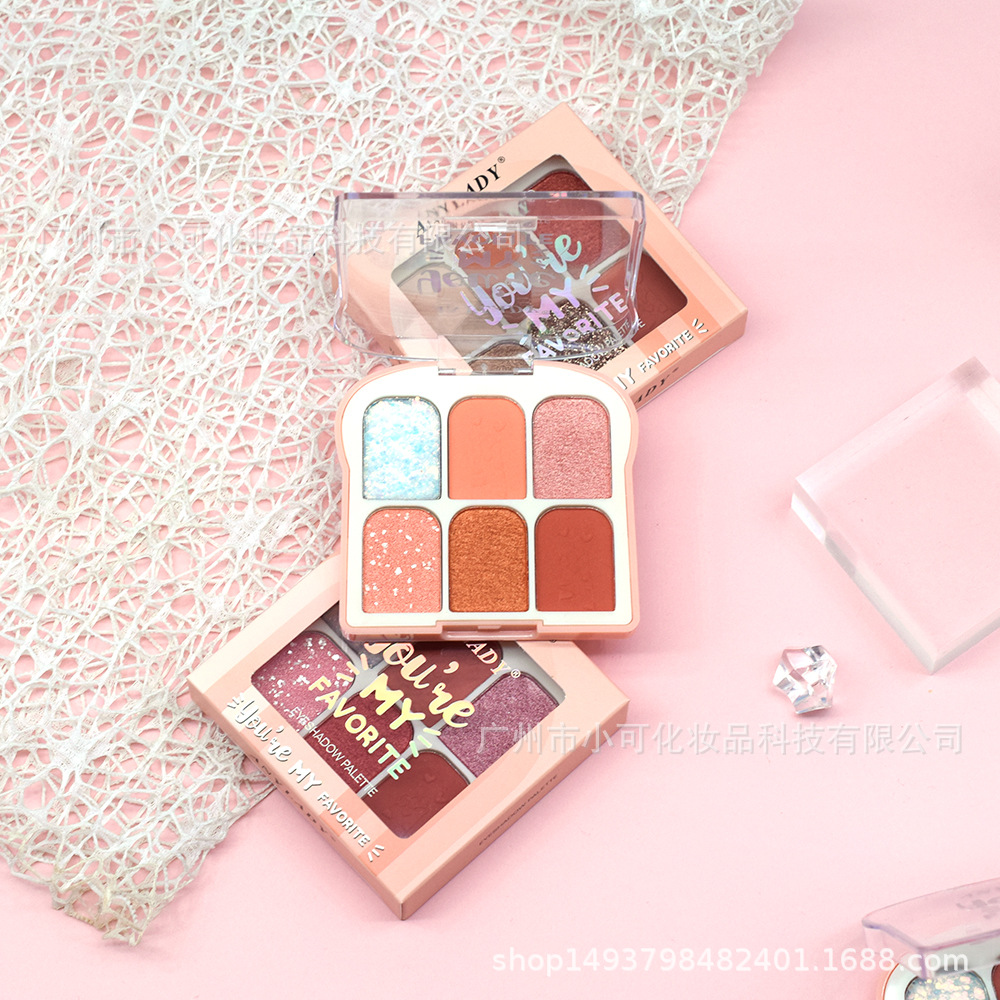 Only export 24 pieces of 【ANYLADY】 plastic shell eyeshadow, blush, contouring, high-gloss, pearlescent and matte makeup for foreign trade details Picture