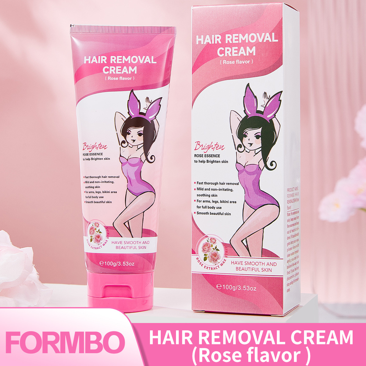 【 Cross-border Exclusive 】FORMBO Hair Removal Cream is a gentle hair removal cream that does not irritate the arms and armpits Specification drawing