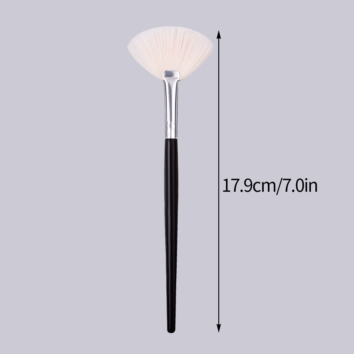Factory direct sales, single fan-shaped high-gloss brush, even brush, soft white fan-shaped loose brush, cross-border beauty tool Application Scenario