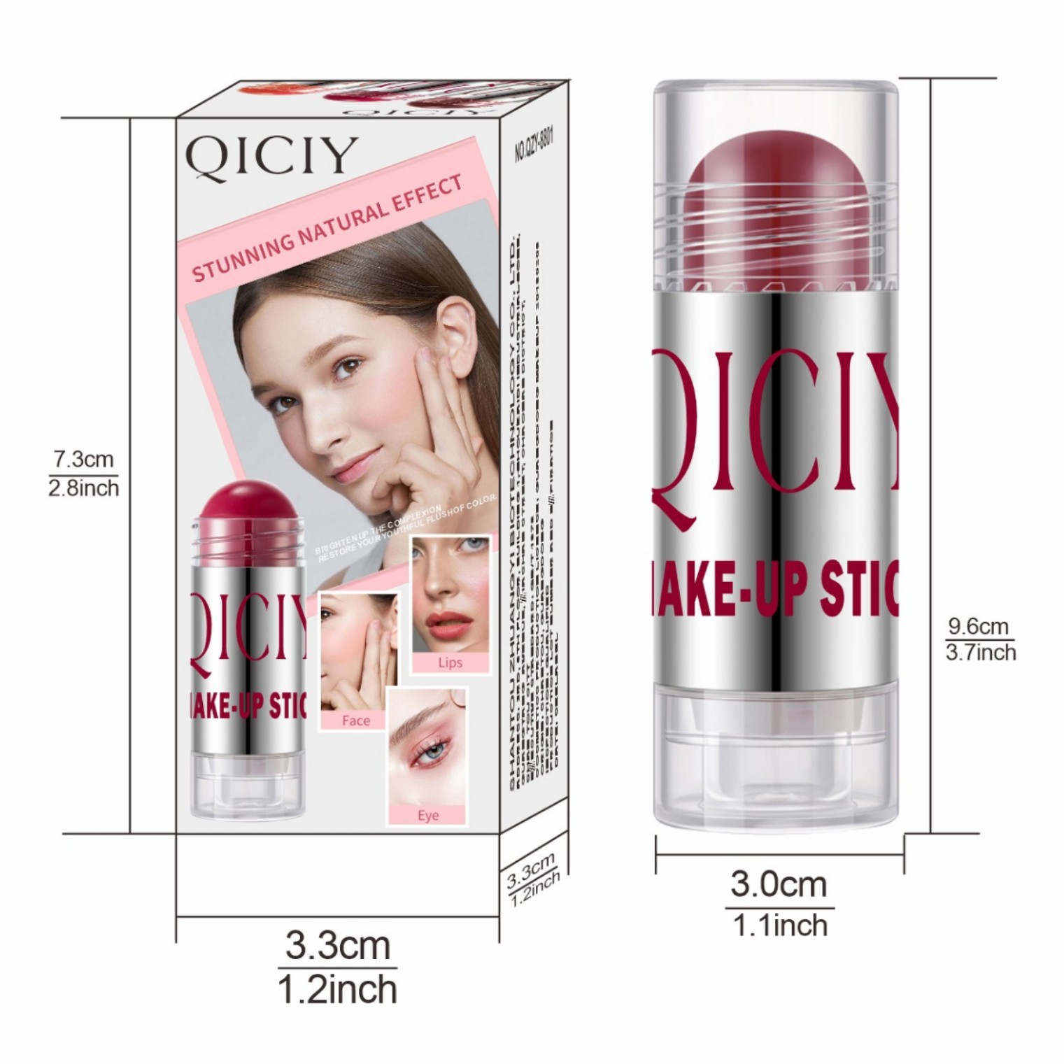 【 Cross-border Exclusive 】 Cross-border Blush Sticks, natural nude makeup, Contouring, brightening and complexion enhancement, solid blush wholesale Item Picture