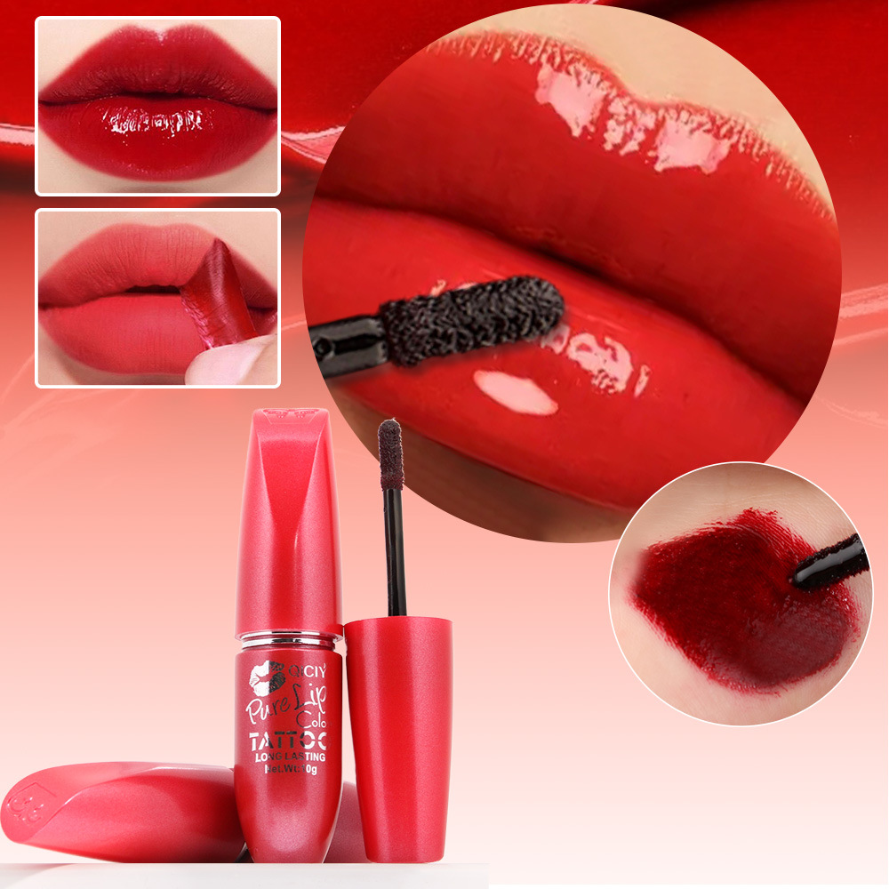 QICIY cross-border stock liquid lip gloss, lip gloss, lip gloss, non-fading, non-staining, lip liquid, lip gloss, and peel-off lip mask details Picture
