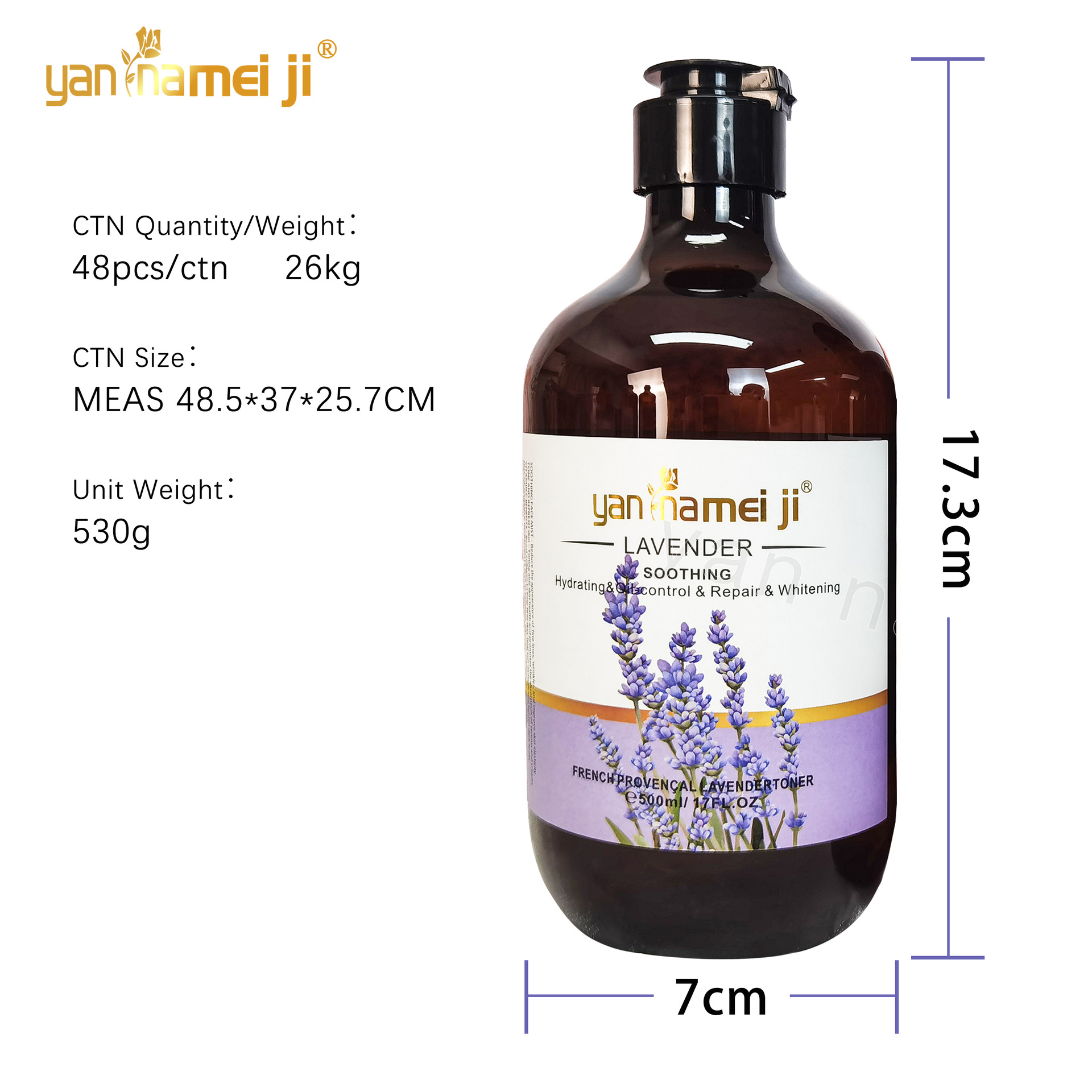 Cross-border rose water temperature and nourishing green tea toner brightens, moisturizes, tightens, hydrates, controls oil and removes acne Aloe vera essence Item Picture