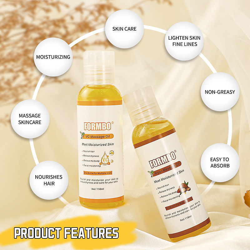 【 Exclusive for Foreign Trade 】FORMBO Body Massage Oil Relieves Dry Skin. Wholesale of Body vc skin Care Massage Oil details Picture