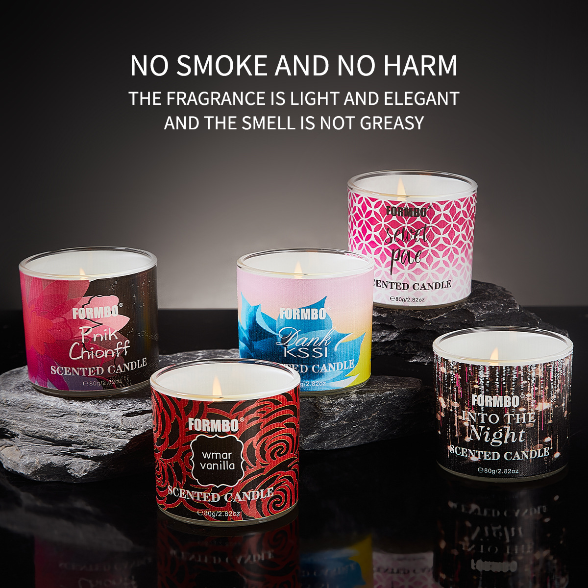 Cross-border exclusive FORMBO scented candles, fresh and smokeless, essential oil scented candles, romantic atmosphere full figure