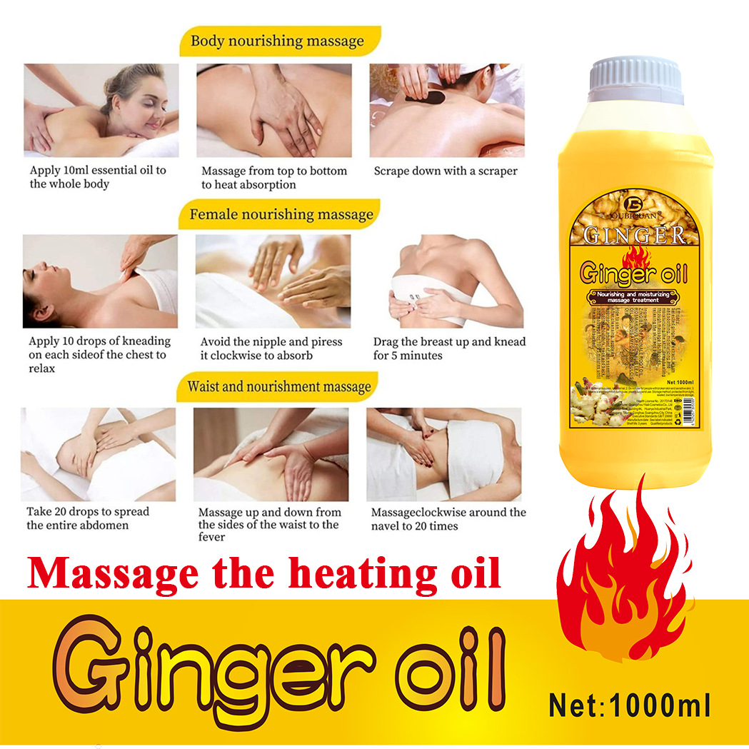 Cross-border exclusive old ginger essential oil body Moisturizing Massage Soothing Essence Oil Moisturizing base Oil Nourishing Skin Care Oil batch details Picture