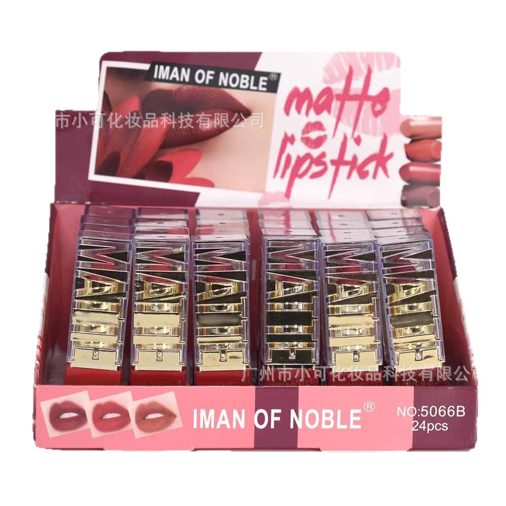 Foreign trade export IMAN OF NOBLE 5066B Moisturizing MATTE LIPSTICK Item Picture