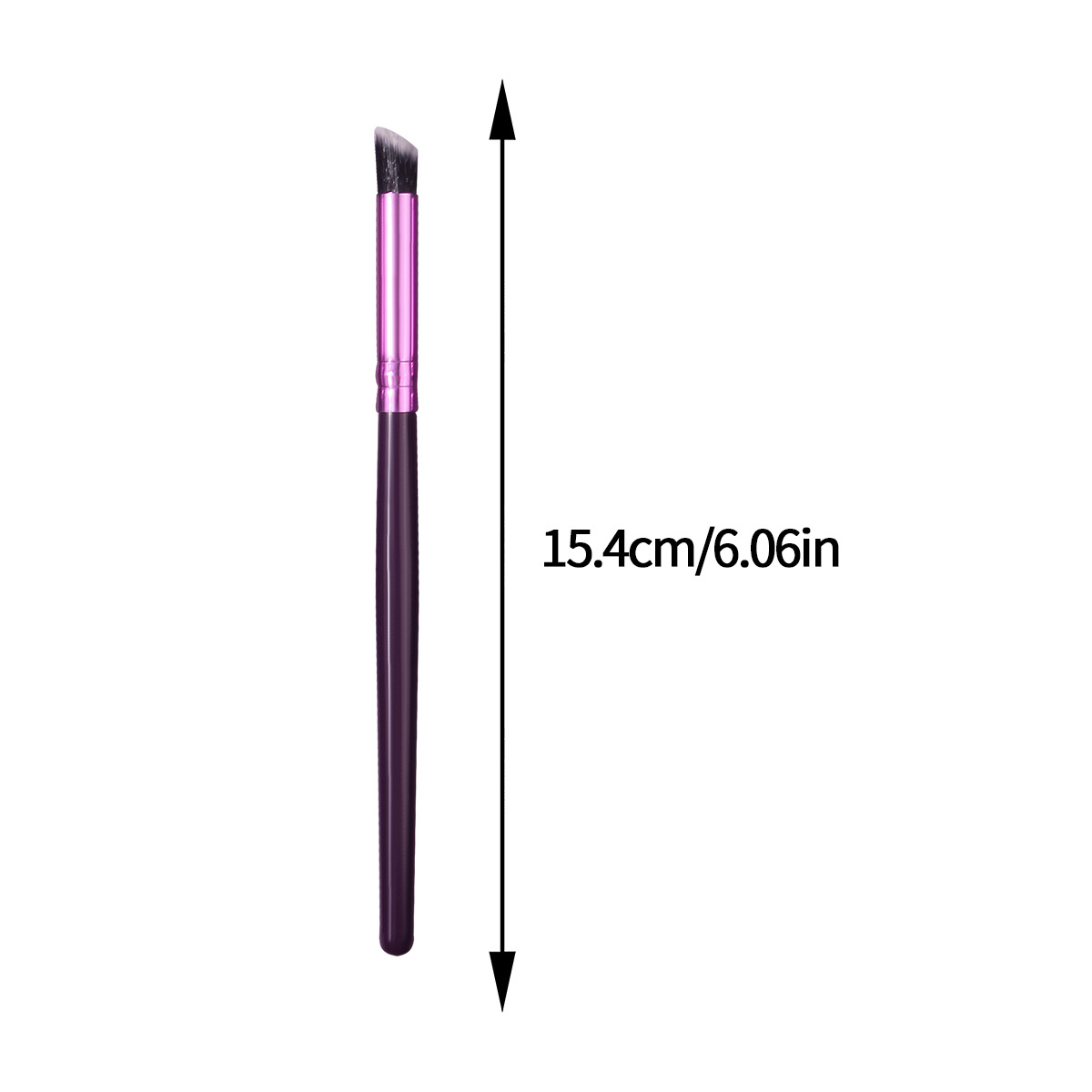 Purple wooden-handled eyeshadow brush, soft bristle concealer brush, angled eye smudging brush, highlight brush, beauty tools in stock for wholesale Application Scenario