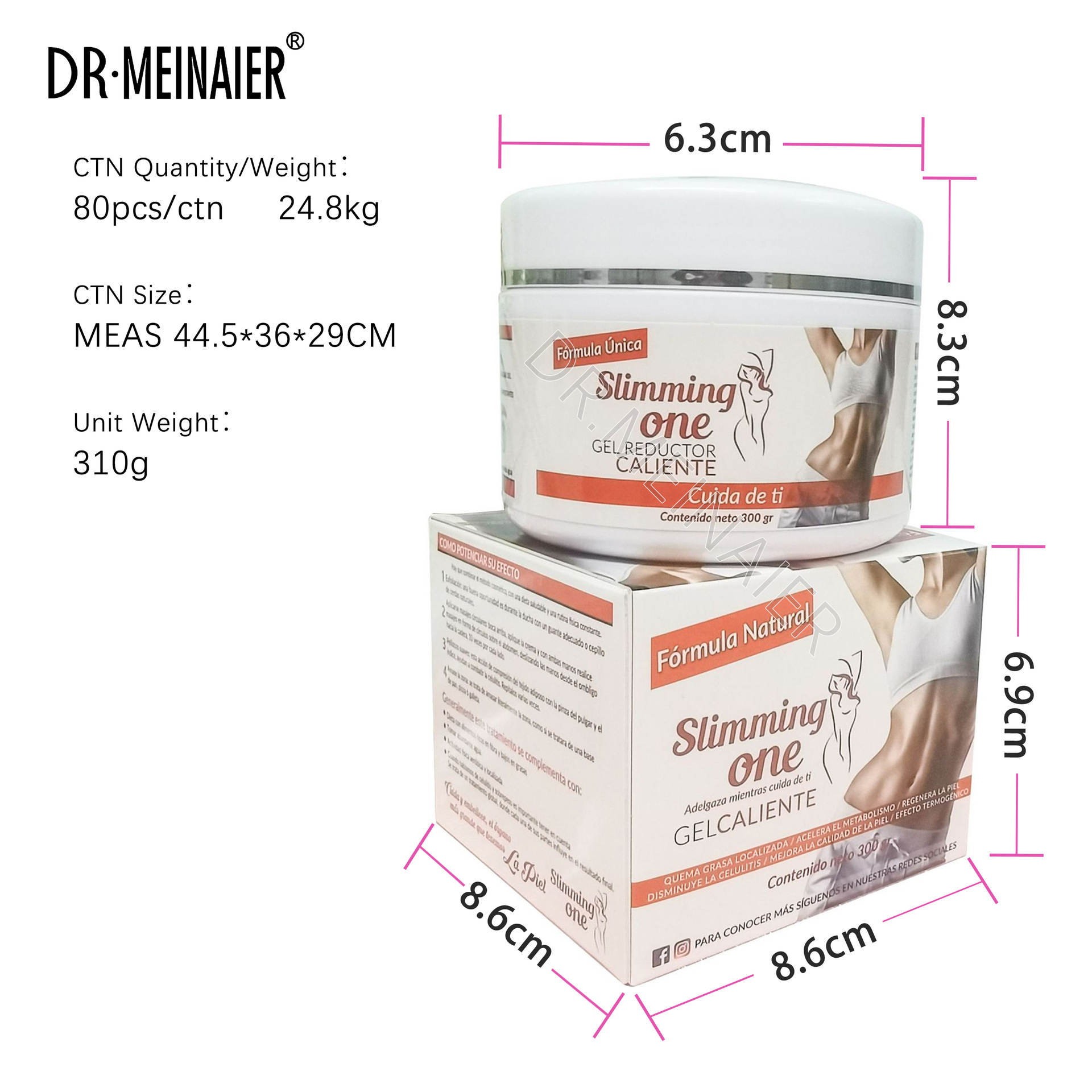 Cross-border chili Firming Cream for tightening the abdomen, slimming the legs, shaping the body, heating, full-body massage gel, 300g wholesale Item Picture