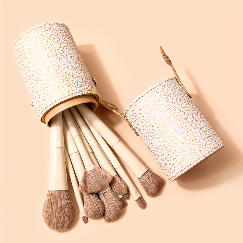 Yunci 10-piece makeup brush set, soft-bristled makeup brushes in stock, factory direct sales, beauty tools, beginner makeup brushes Specification drawing