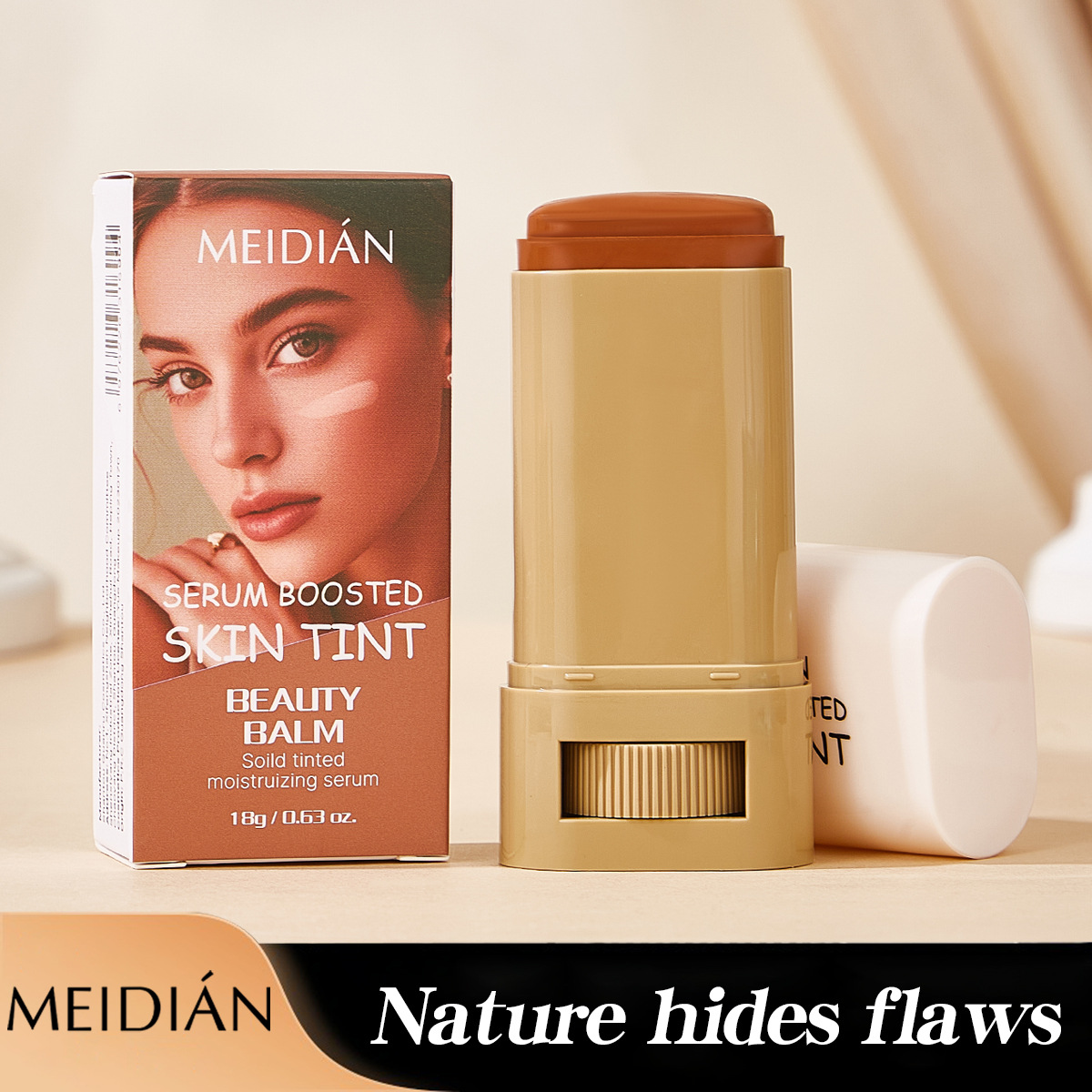 Cross-border exclusive Meidian 6-color Concealer for moisturizing and brightening skin tone, natural nude makeup primer, Primer, bb cream full figure