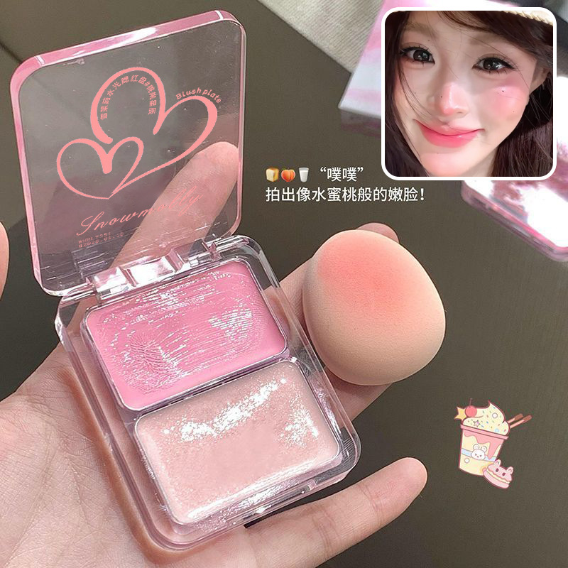 Snow Jasmine Water Light Blush Palette, natural and long-lasting color, not easy to smudge, versatile blush palette wholesale Application Scenario