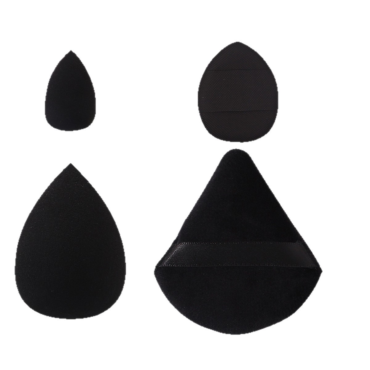 Cross-border best-selling 12-piece makeup sponge powder puff set, dry and wet dual-purpose beauty egg triangle powder puff, finger powder puff Item Picture