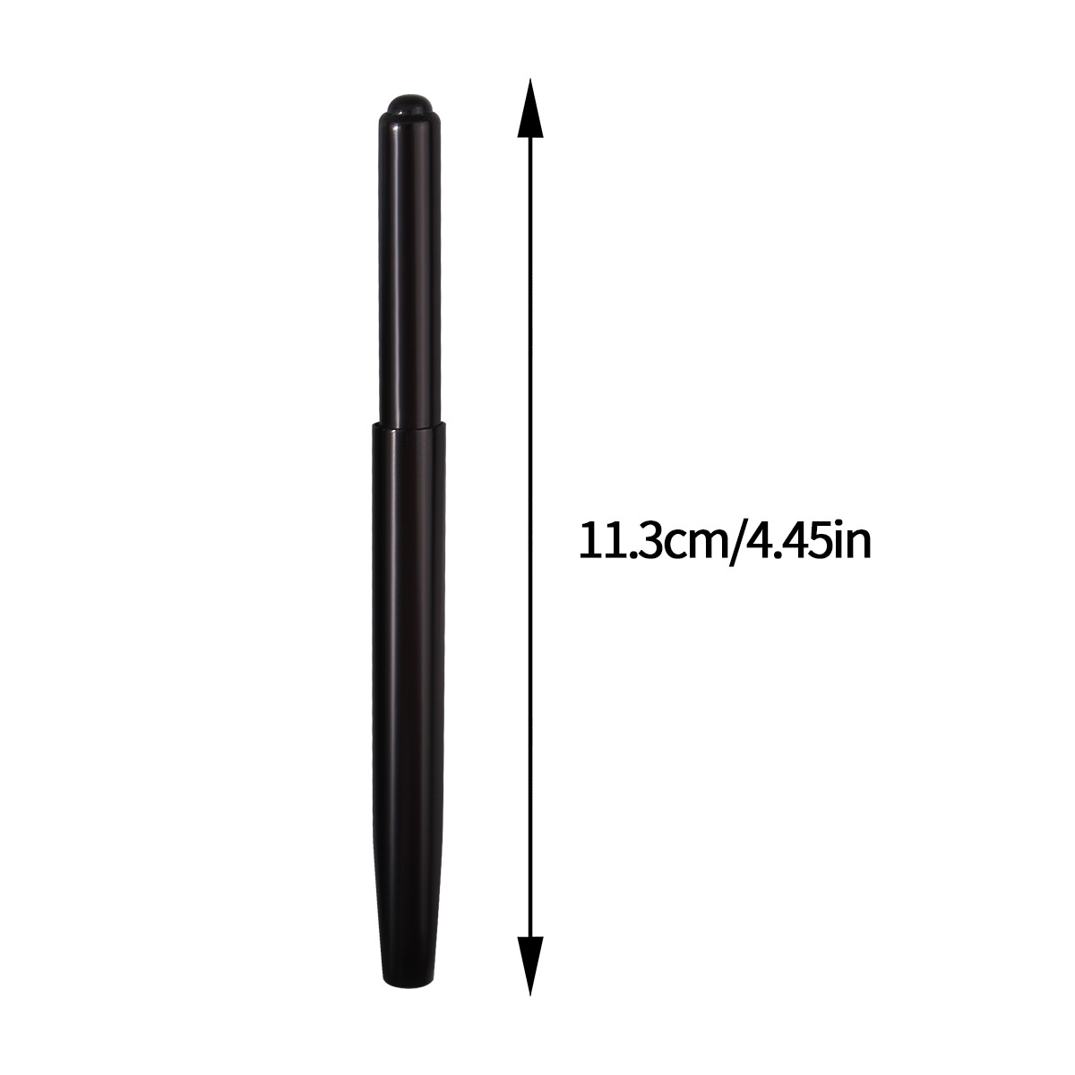Two black retractable lip brushes, portable lipstick brush, lip gloss, lip gloss, and smudging brush, special makeup tools for makeup artists Application Scenario
