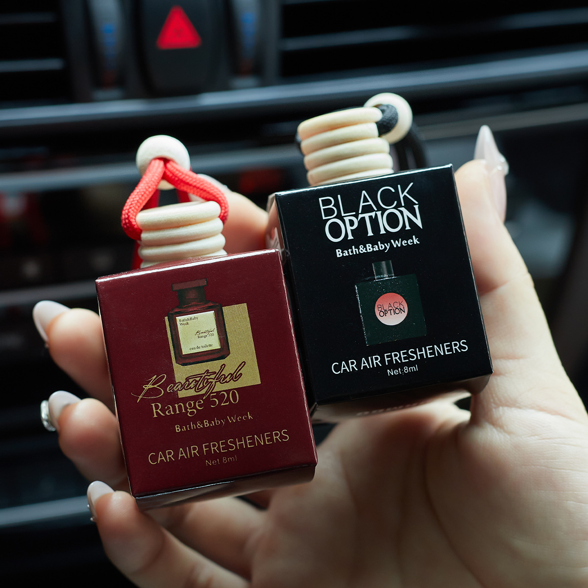 FORMBO Cross-border exclusive car aromatherapy, car accessories, air sachets, long-lasting, light fragrance, high-end wholesale Specification drawing