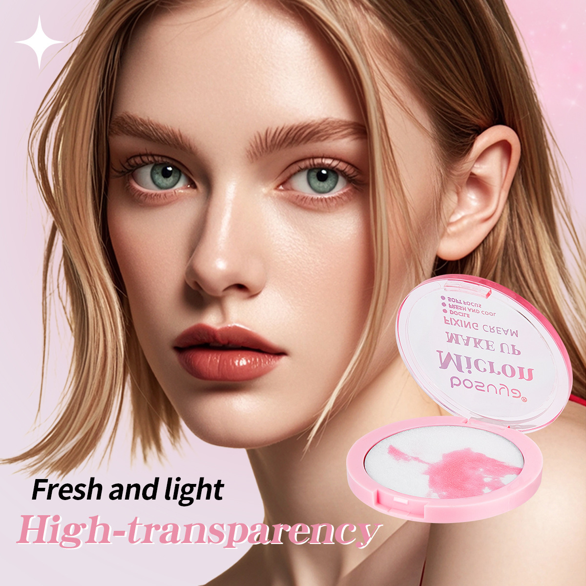 The cross-border setting powder puff bosuya is a waterproof, oil-control, pore-hiding and non-smudling body setting cream, a bestseller in foreign trade Application Scenario