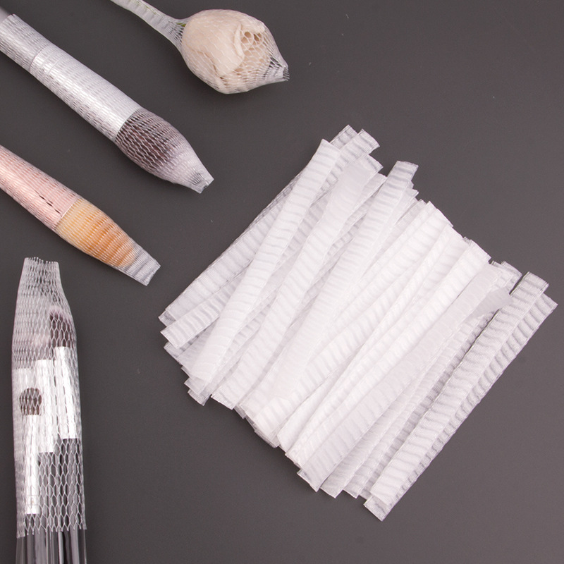 10 cm white mesh makeup brush protective case, brush head cover, mesh brush protective net, beauty tools wholesale full figure