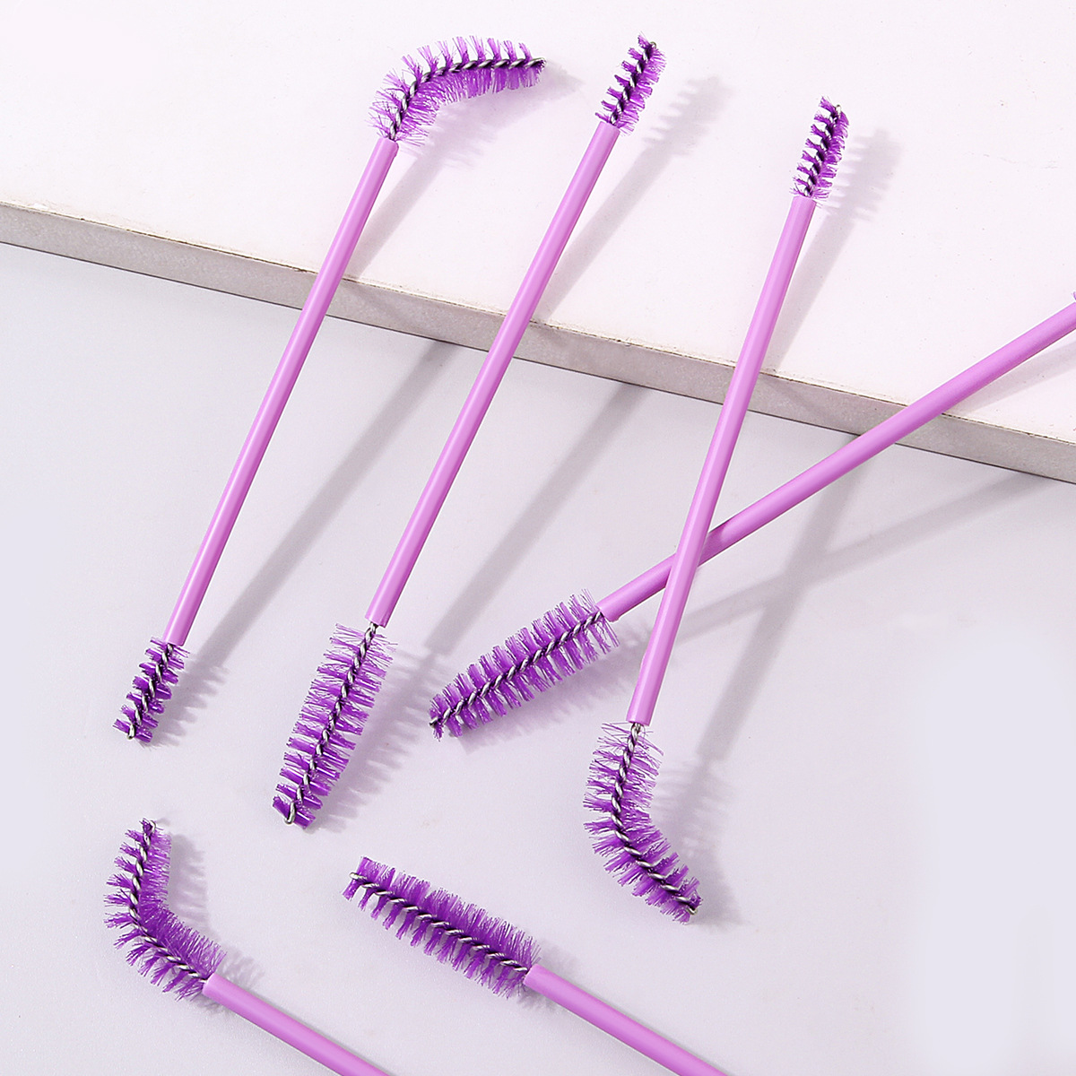 20 double-headed eyelash brushes, eyebrow brushes, professional double-headed eyebrow comb brushes for the eyes, bendable spiral dual-purpose brush for both eyebrows and eyebrows details Picture