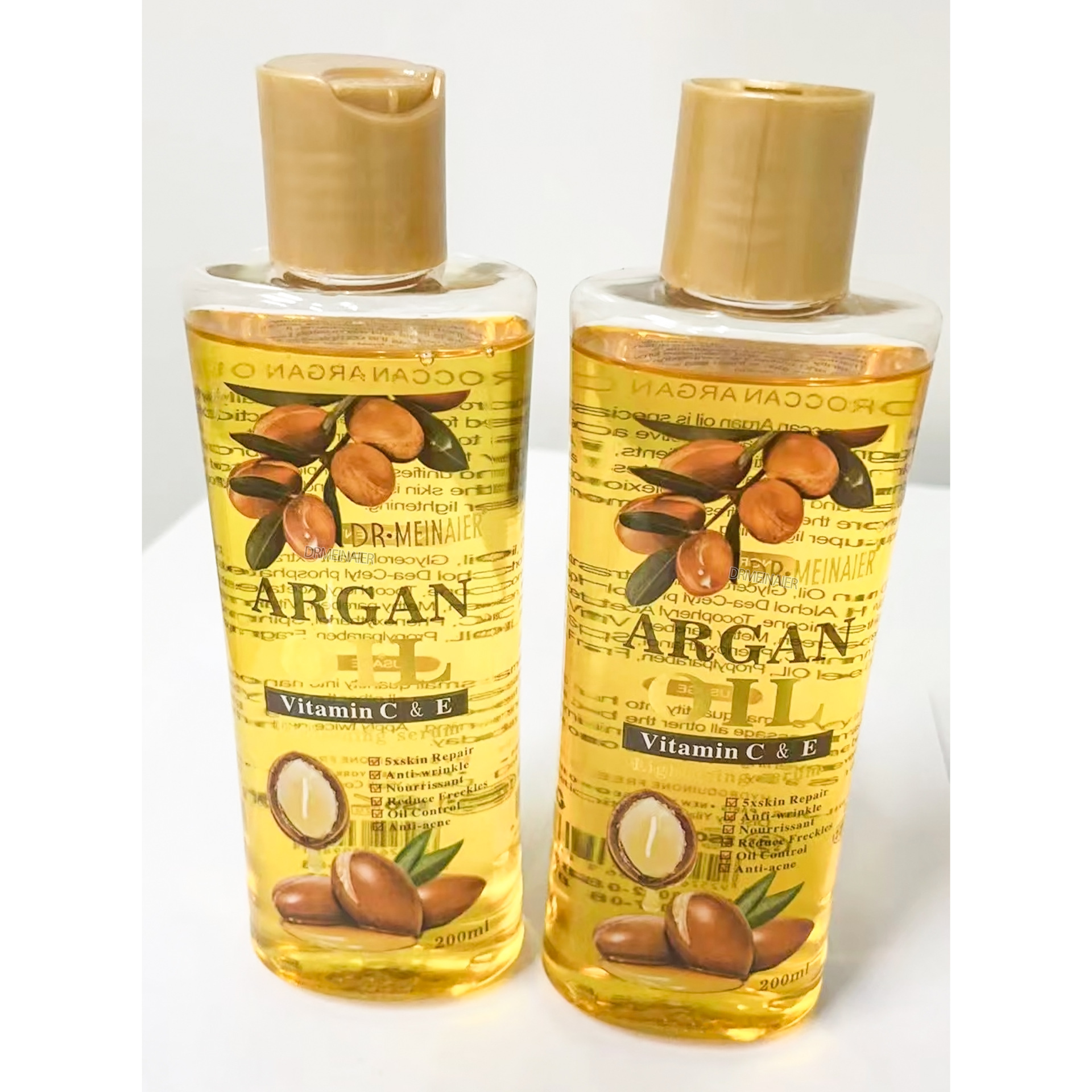 Cross-border Moroccan Argin Facial and Body Moisturizing Skin Care Massage Oil Softening Hair Care Plant Oil Batch 200ml full figure