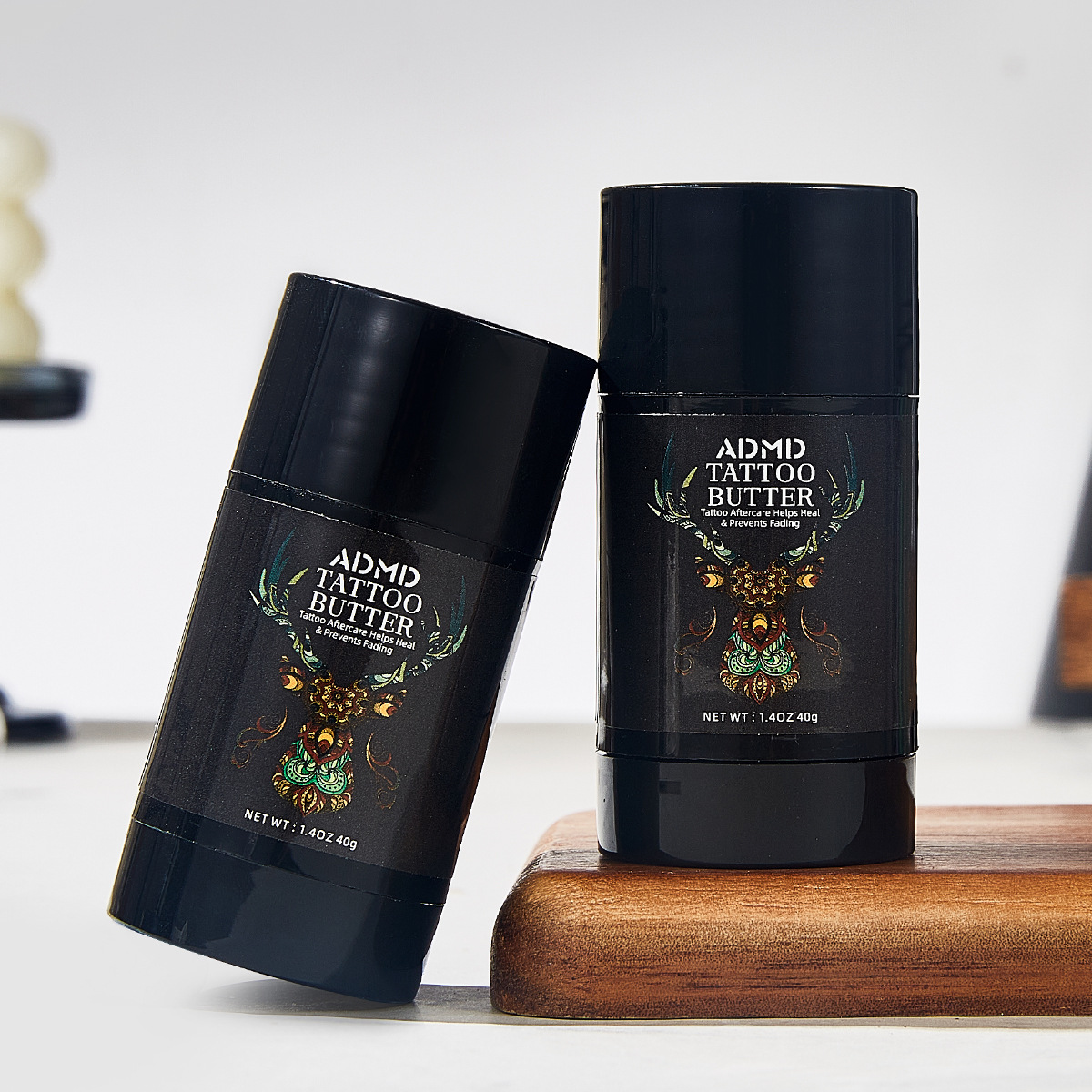 Cross-border bestseller ADMD Tattoo Care Stick, color-fixing and color-showing tattoo cream, Tattoo EnhanceBlam Specification drawing