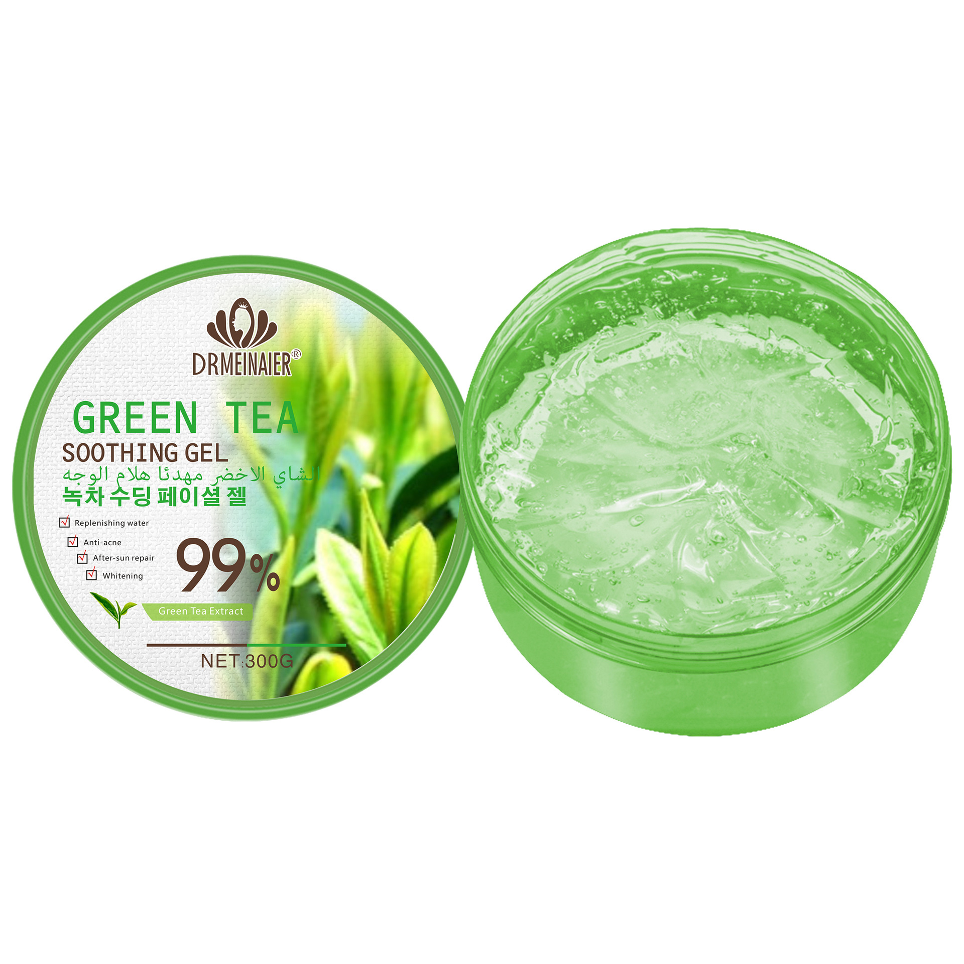 Cross-border VE Gel Moisturizing and brightening Carrot Gel Soothing and Repairing leave-in Mask to Shrink pores, 300g for export wholesale Application Scenario