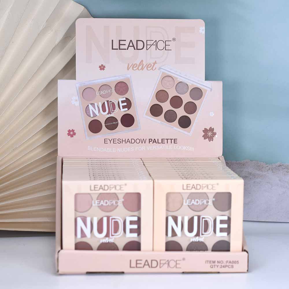 FA005 Pearlescent matte LEADFACE New 2025 nine-color EYESHADOW is only for export and foreign trade full figure