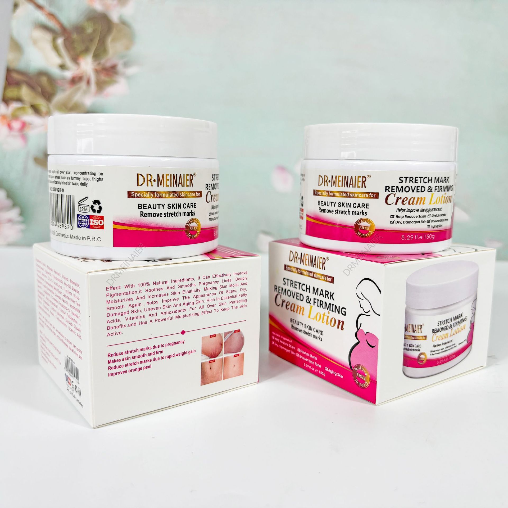Cross-border stretch mark Cream, multi-functional moisturizing for pregnant women, reducing fine lines, skin repair, Massage cream, firming 150g Application Scenario