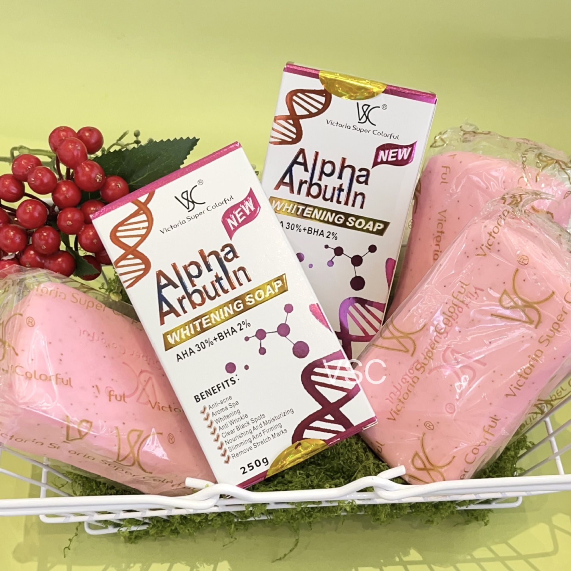 Wholesale and export of arbutin skin care series essence, original liquid, bath salt, ground sugar and body lotion details Picture