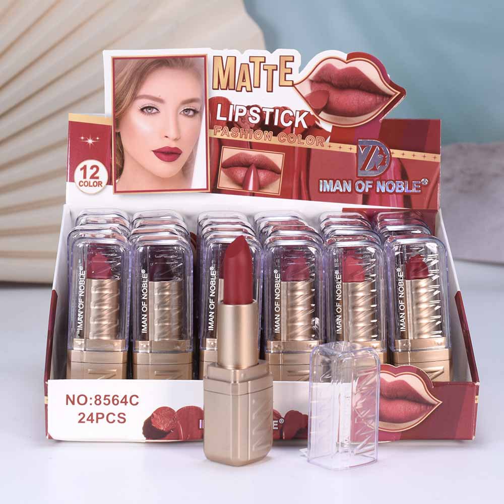 8564C Foreign trade Export IMAN OF Noble 12-color Mixed Moisturizing MATTE LIPSTICK full figure