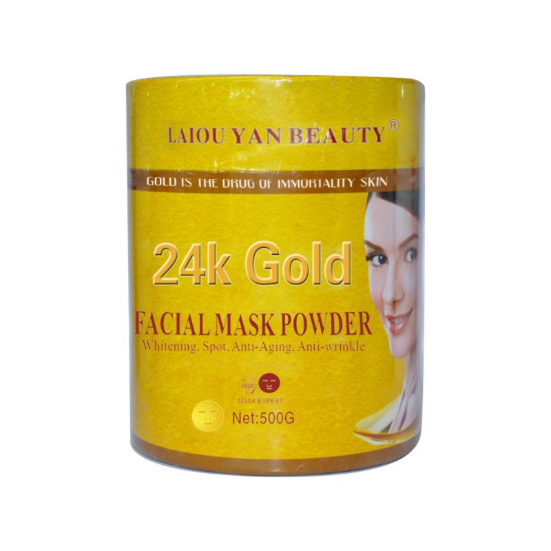 Cross-border hydrating and moisturizing gold powder nourishes, brightens the skin, hydrates, shrinks pores, lifts and tightens, and is a facial mask powder for skincare full figure