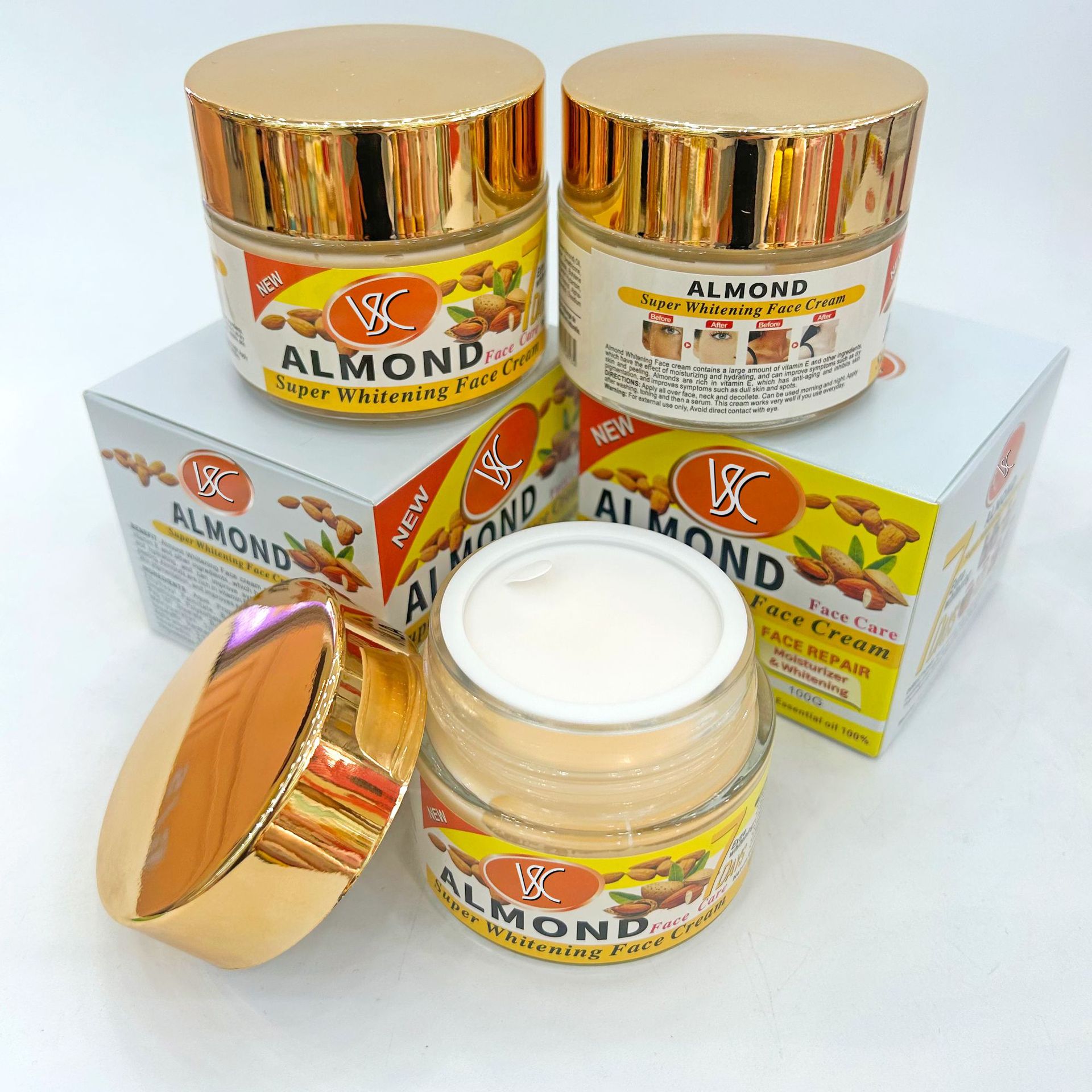 Export brightening and moisturizing Carrot Face cream, Hydrating, firming and Nourishing Almond Turmeric Face Cream, factory wholesale Moisturizing cream Specification drawing