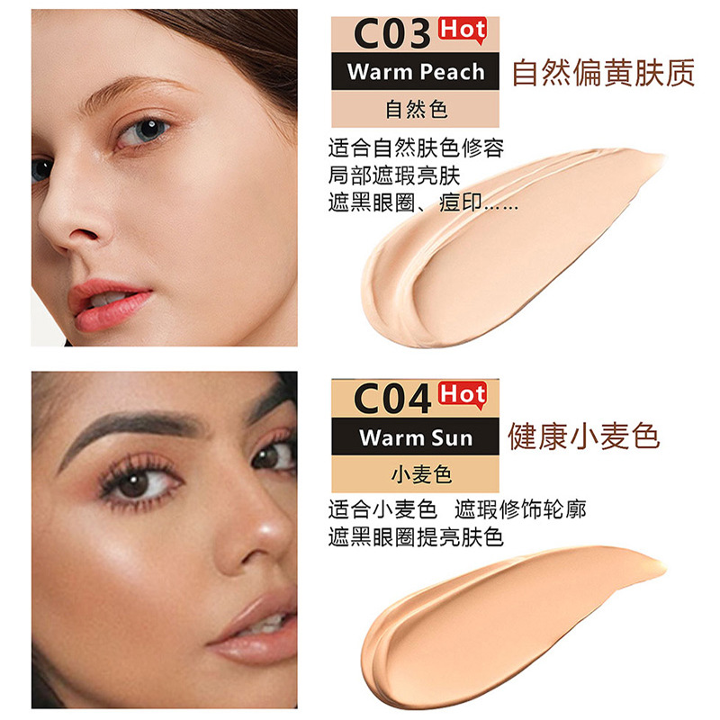 Cross-border Flawless Radiance Concealer, nude makeup to cover acne marks, Primer, Contouring stick, Moisturizing, Long-lasting Isolation Foundation Application Scenario