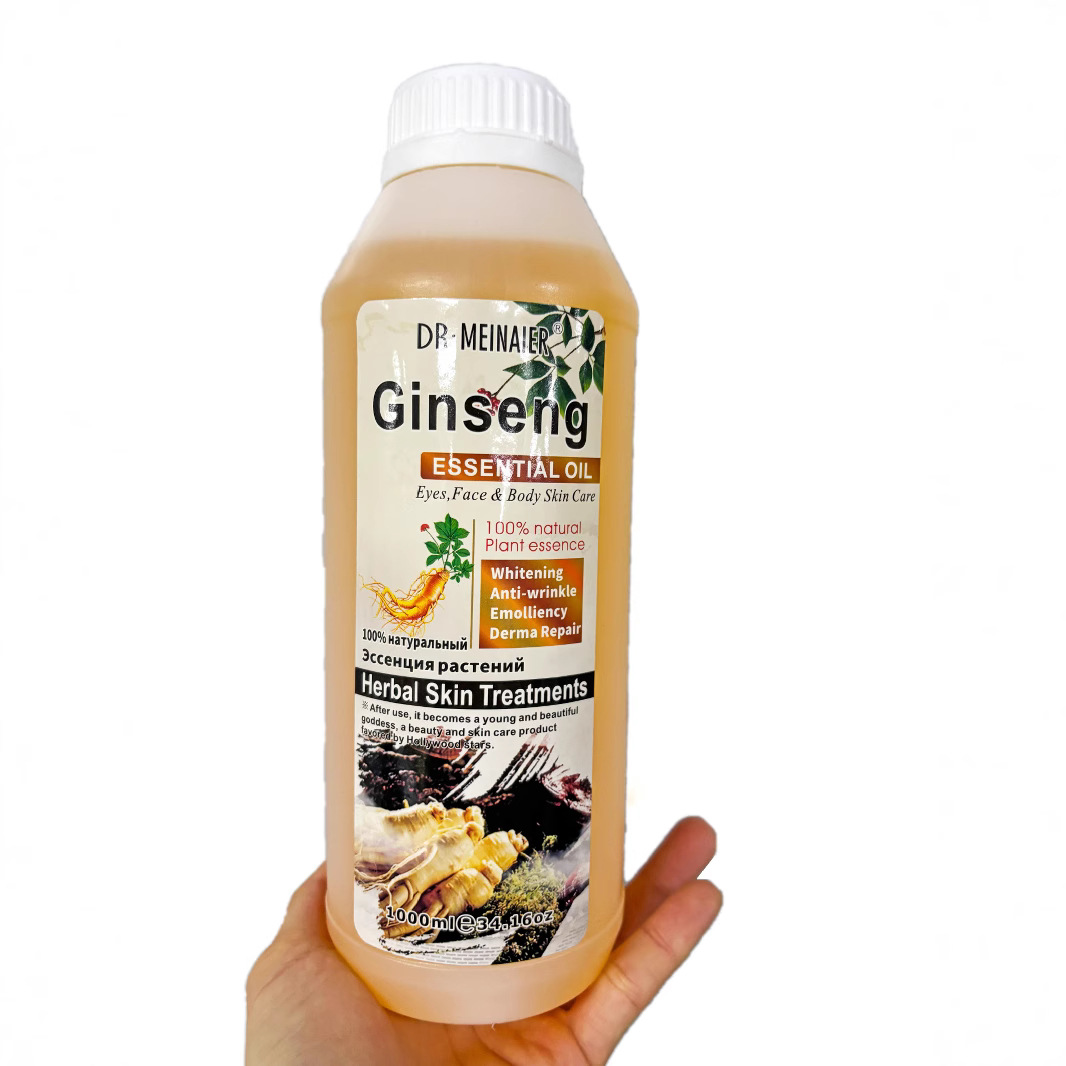 Cross-border exclusive supply of 1000ml rose essential oil, ginseng vegetable oil, arbutin massage oil and apricot oil wholesale details Picture