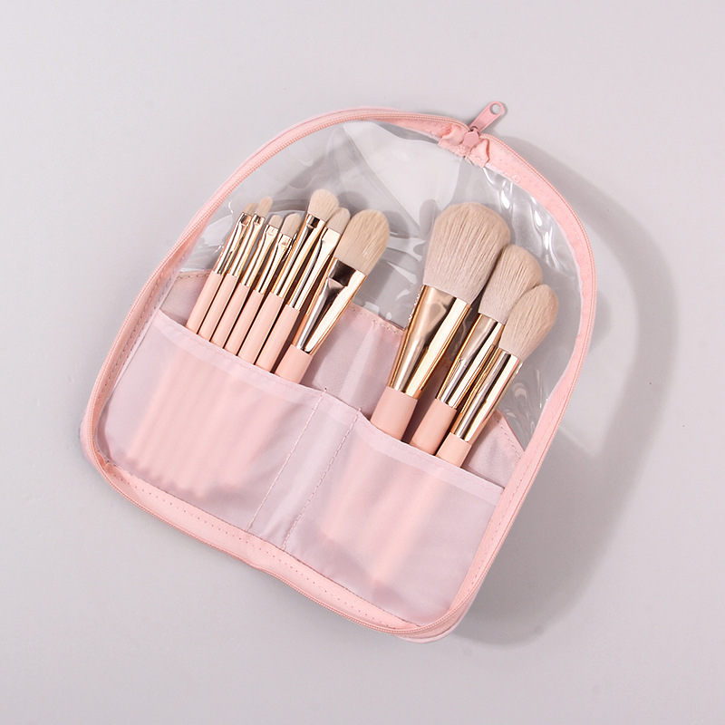 Portable makeup brush bag, nail art storage bag, soft-bristled eyeshadow brush bag, travel makeup tool cover, brush storage zipper bag Application Scenario