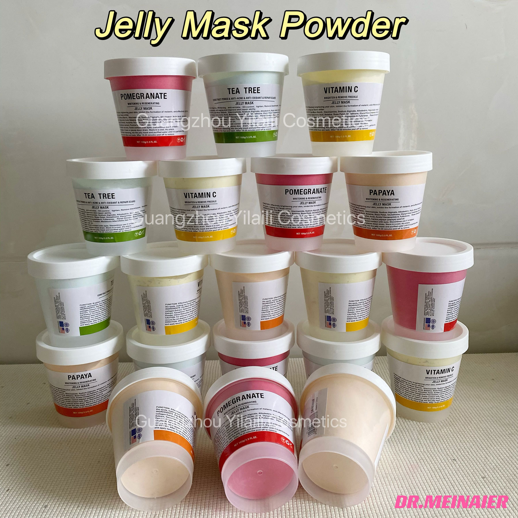 Rose petal crystal powder jelly mask Vampire Anti-aging Moisturizing Brightening Skin Repair soft Mask for export details Picture