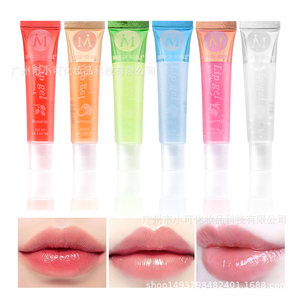 Only export [IMAN OF NOBLE] L415 Transparent Fruit-Flavored Moisturizing Lip Oil Lip Balm details Picture
