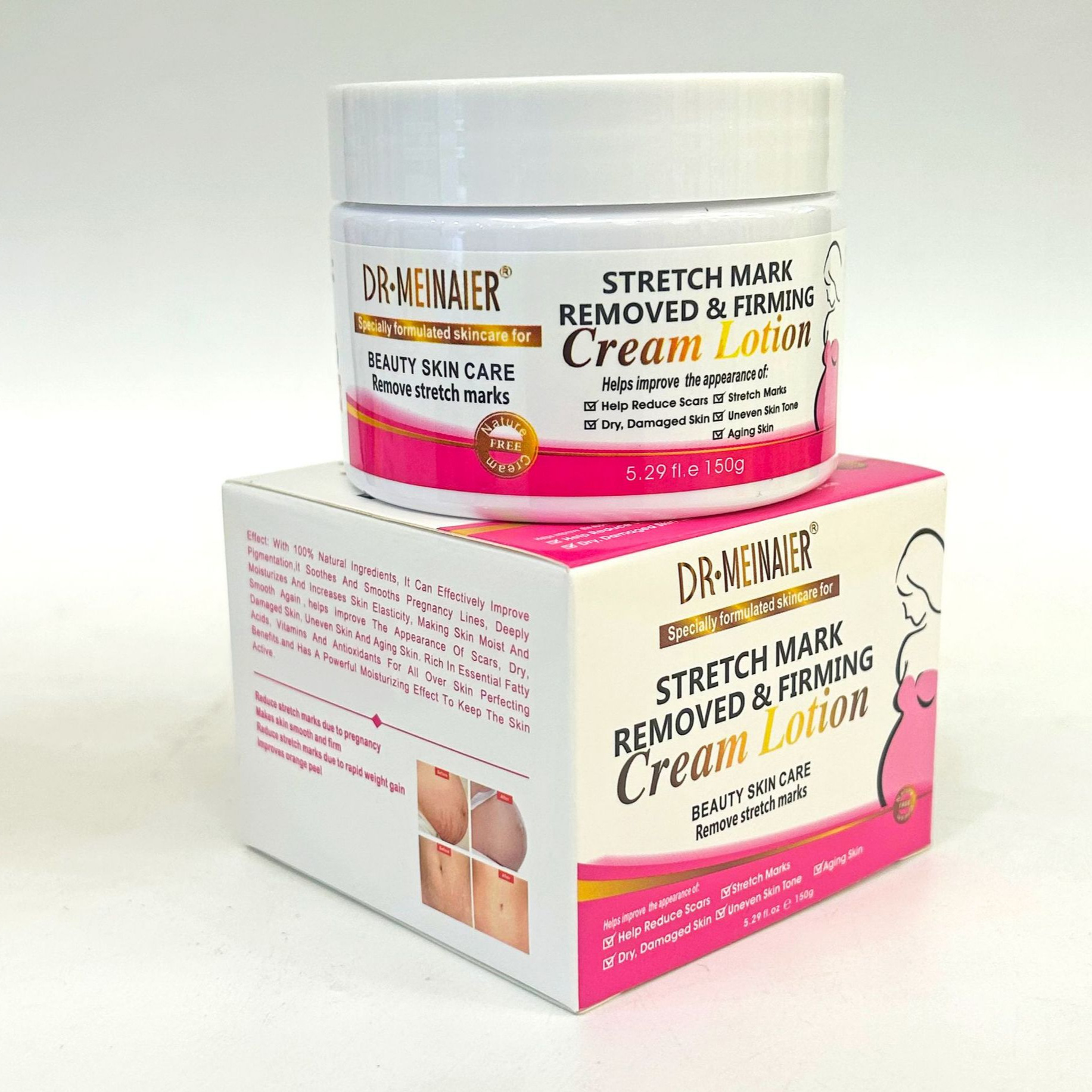 Cross-border Pregnancy Mark Repair Cream 150g, Pregnant women's anti-wrinkle Moisturizing and Firming Cream for export wholesale full figure