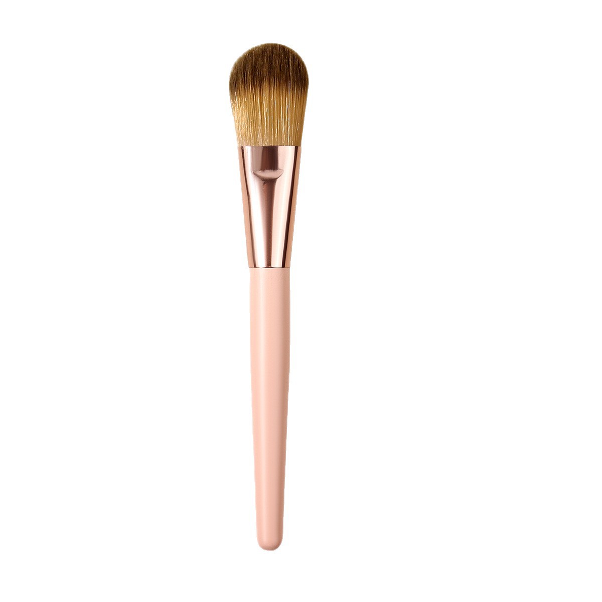Wholesale of new single-stem foundation brush, portable makeup brush, honey brush, soft bristle mask brush, blush brush and beauty tools Item Picture