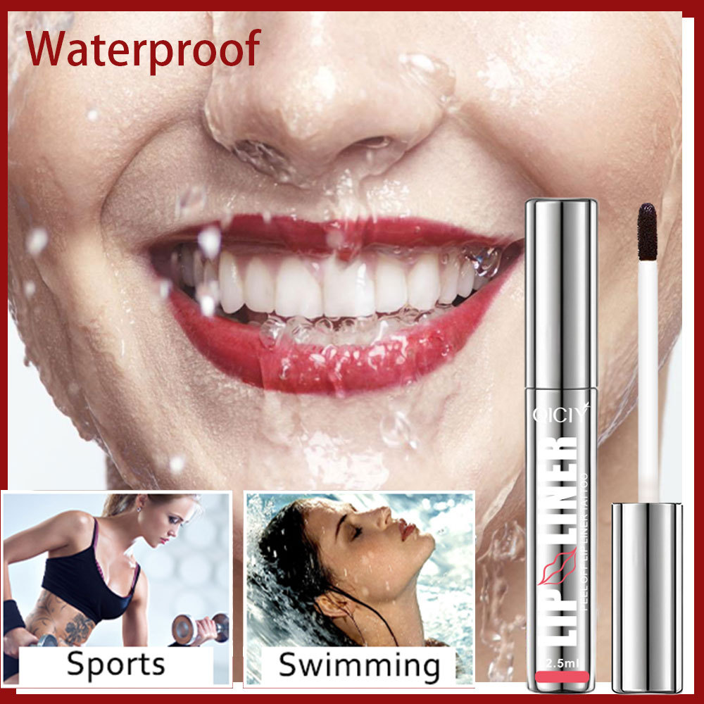Cross-border exclusive QICIY+ 4-color tearable lip liner pen, waterproof lip liner, precisely outline lip shape, long-lasting color display Application Scenario