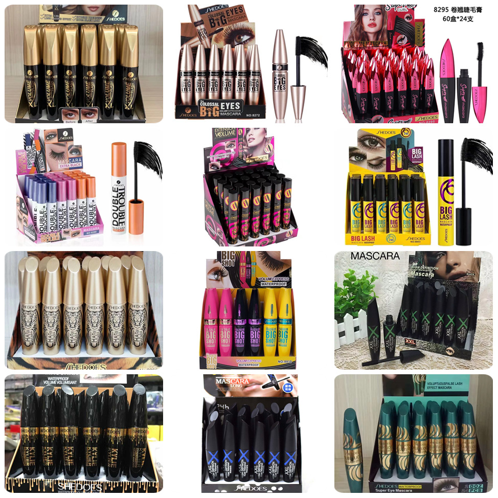 SHEDOES's new collection of black, naturally elongating and non-smudging long mascara is thick and dense full figure