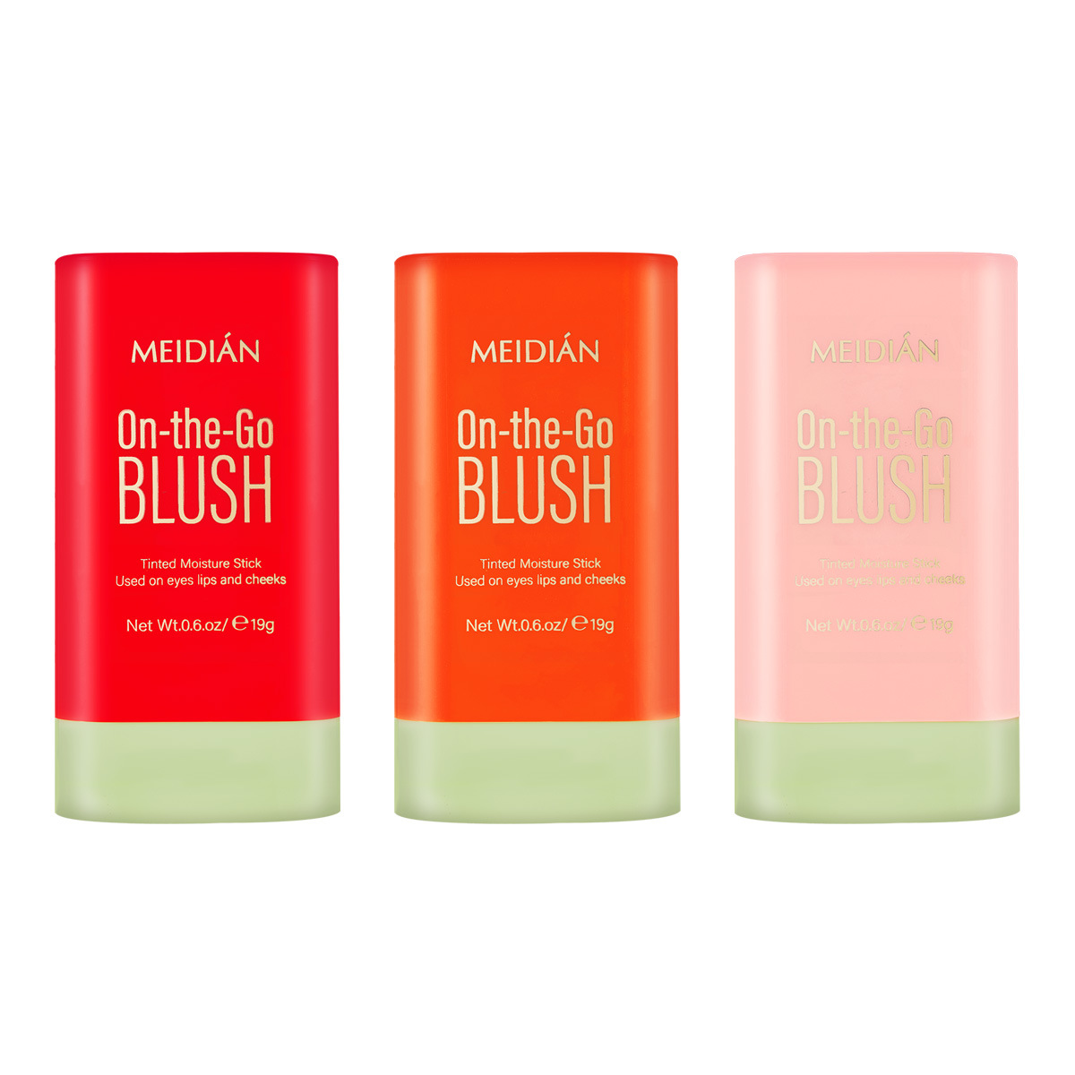 【 Exclusive for Foreign Trade 】 Meidian Blush Stick: Natural Nude Makeup, Contouring, Brightening and Radiant Blush Wholesale 19g Item Picture