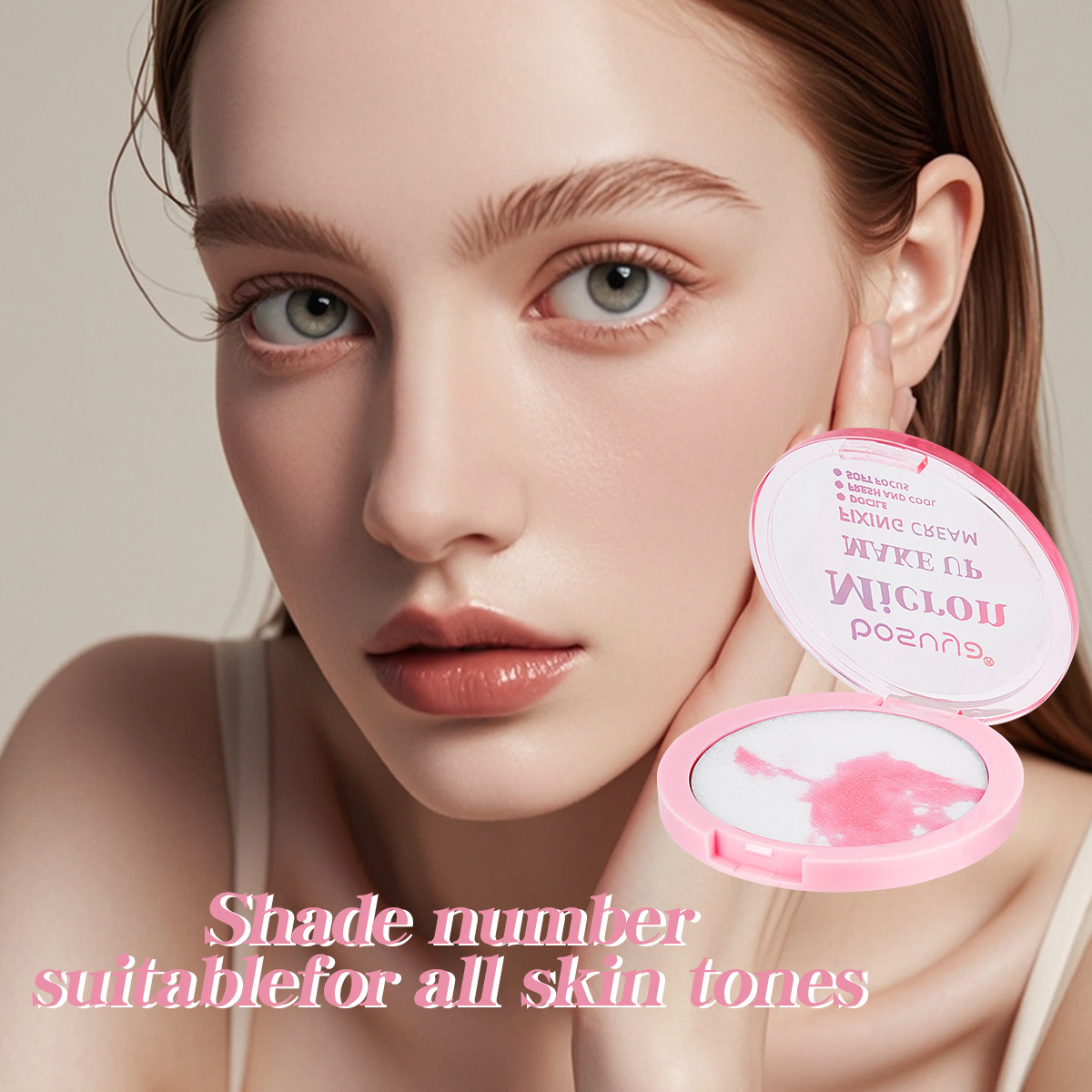The cross-border setting powder puff bosuya is a waterproof, oil-control, pore-hiding and non-smudling body setting cream, a bestseller in foreign trade details Picture