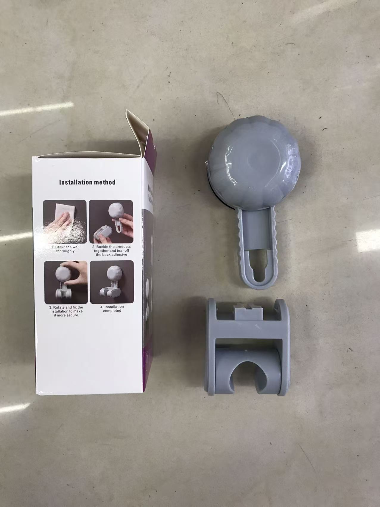 吸盘厕所挂/日用百货用品/免打孔收纳架/置物架配件/卫生间三角架细节图