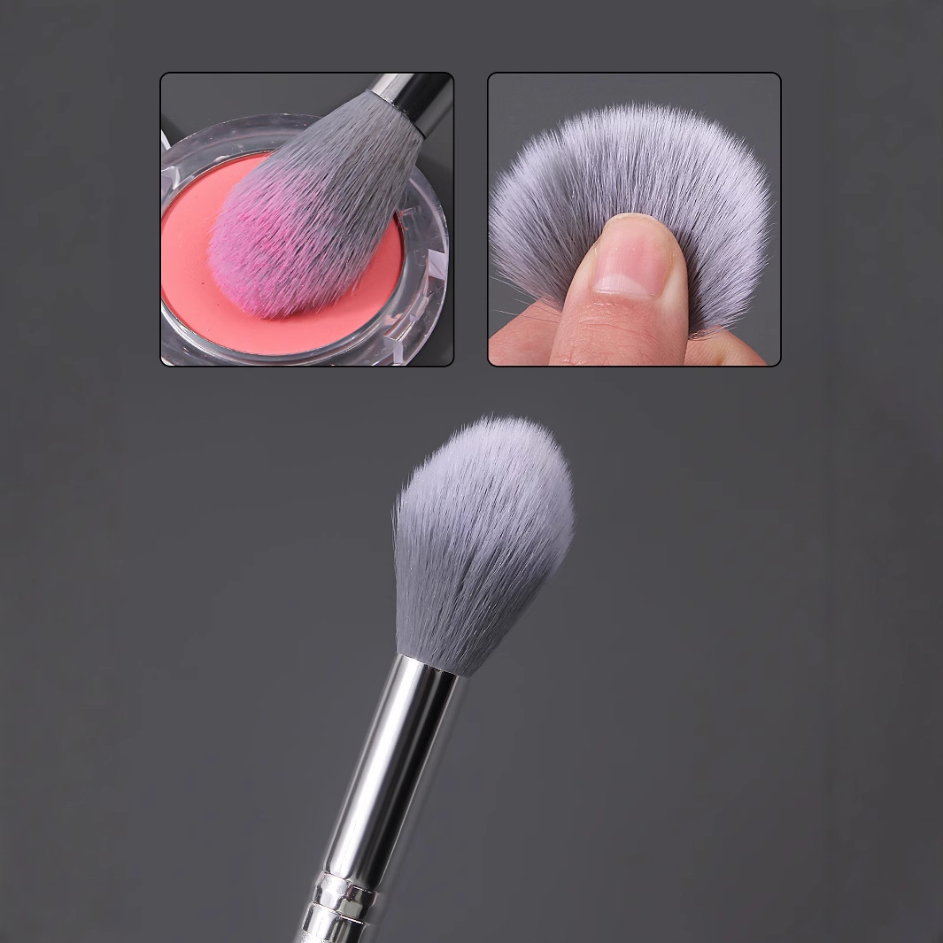 Flame Highlighter Brightening brush, makeup brush, Contouring brush, Nose shadow Brush, shadow Brush, makeup tools in stock, individual packaging Specification drawing