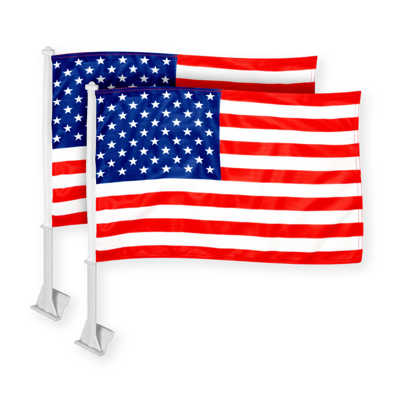 Chuangdong Flag Cross-border Canadian Flag Digital Printing Polyester 30*45cm Fan car flagpole Card-style car flag Item Picture