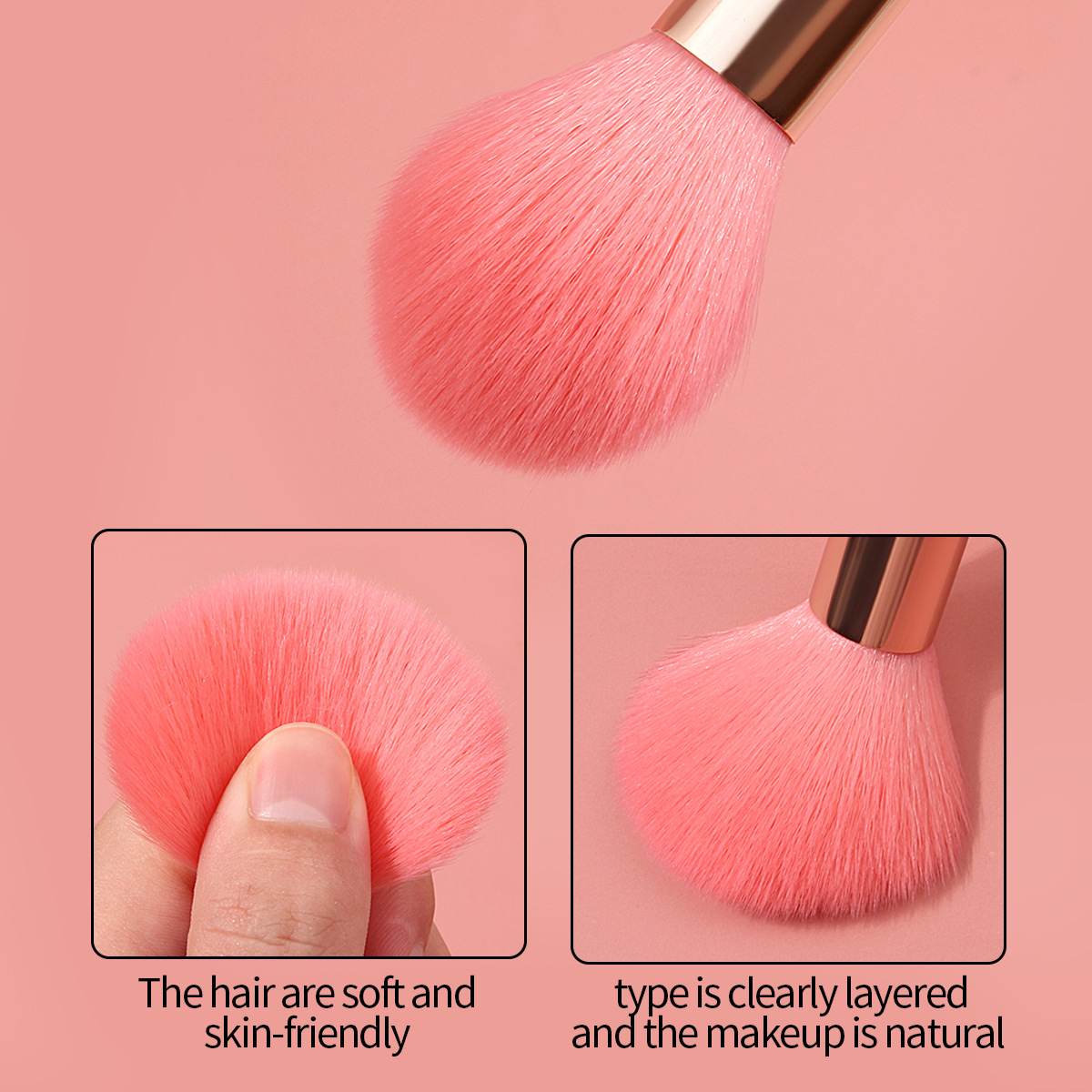 Long-term supply of new cross-border products such as powder Flame Blush, non-shedding powder brush, powder brush and multi-functional makeup brush details Picture