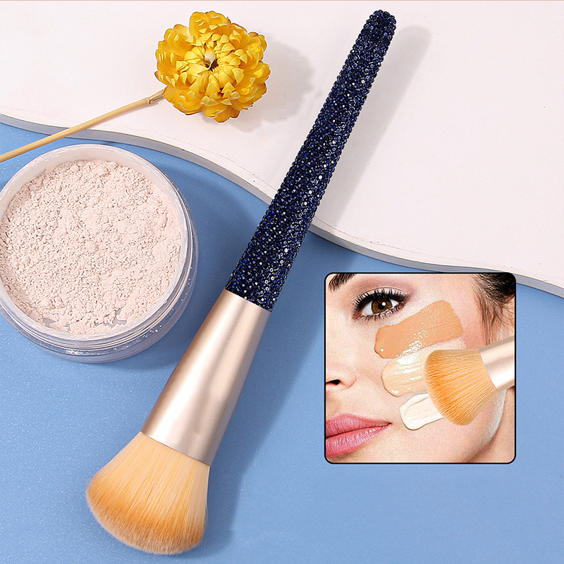 New cross-border diamond-encrusted handle makeup brush, soft bristles, fashionable eyeshadow beauty brush, beauty tool manufacturer in stock Specification drawing
